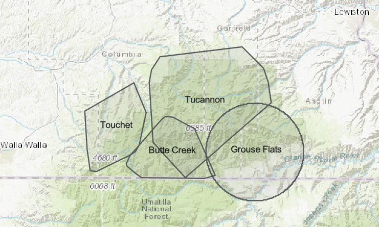 WA Wolf Pack area breakdown